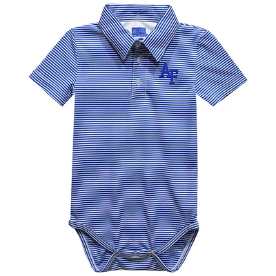Infant Vive La Fete  Royal Air Force Falcons Polo Pencil Stripe Bodysuit