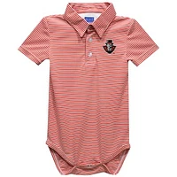Infant Vive La Fete  Red Austin Peay State Governors Polo Pencil Stripe Bodysuit