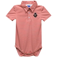 Infant Vive La Fete  Red Austin Peay State Governors Polo Pencil Stripe Bodysuit