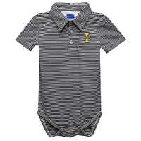 Infant Vive La Fete  Black Idaho Vandals Polo Pencil Stripe Bodysuit