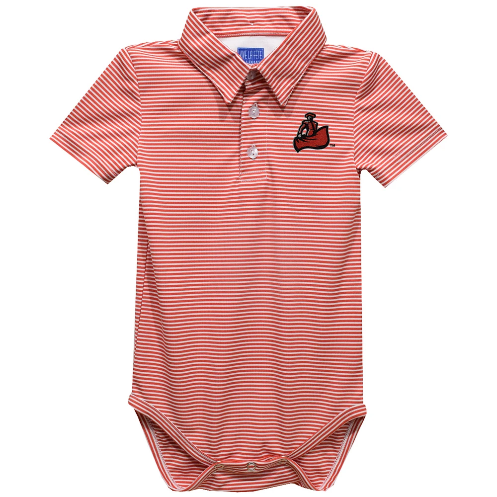 Infant Vive La Fete Cal State Northridge Matadors Polo Pencil Stripe Bodysuit