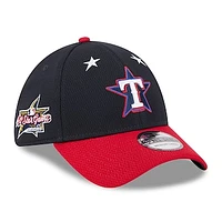 Men's New Era Navy/Red  Texas Rangers 2025 MLB All-Star Game Workout 39THIRTY Flex Hat