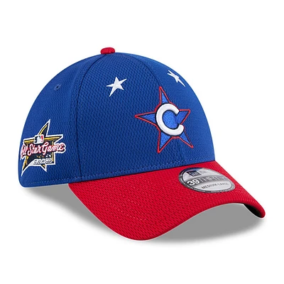 Men's New Era Blue/Red  Chicago Cubs 2025 MLB All-Star Game Workout 39THIRTY Flex Hat