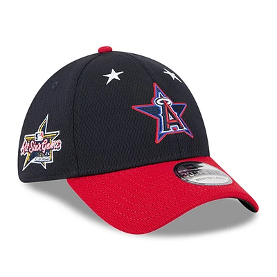 Men's New Era Navy/Red  Los Angeles Angels 2025 MLB All-Star Game Workout 39THIRTY Flex Hat