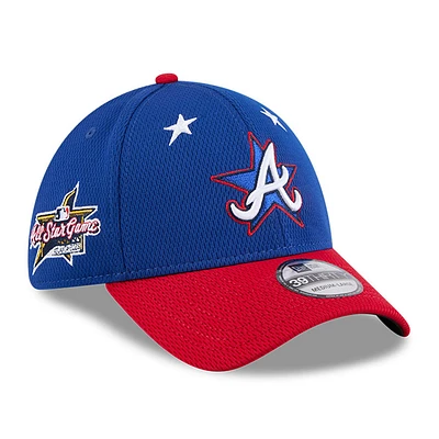 Men's New Era Blue/Red  Atlanta Braves 2025 MLB All-Star Game Workout 39THIRTY Flex Hat
