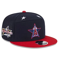 Men's New Era Navy/Red  Los Angeles Angels 2025 MLB All-Star Game Workout Side Patch 9FIFTY Snapback Hat