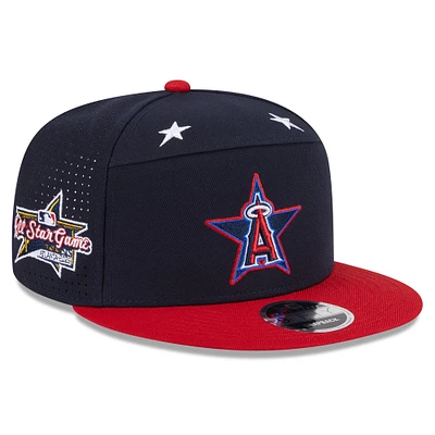 Men's New Era Navy/Red  Los Angeles Angels 2025 MLB All-Star Game Workout Side Patch 9FIFTY Snapback Hat