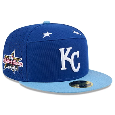 Men's New Era Royal/Light Blue  Kansas City Royals 2025 MLB All-Star Game Side Patch 59FIFTY Fitted Hat