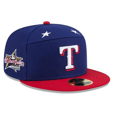 Men's New Era Royal/Red  Texas Rangers 2025 MLB All-Star Game Side Patch 59FIFTY Fitted Hat