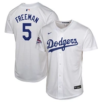 Youth Nike Freddie Freeman White Los Angeles Dodgers 2024 World Series Champions Home Game Player Jersey