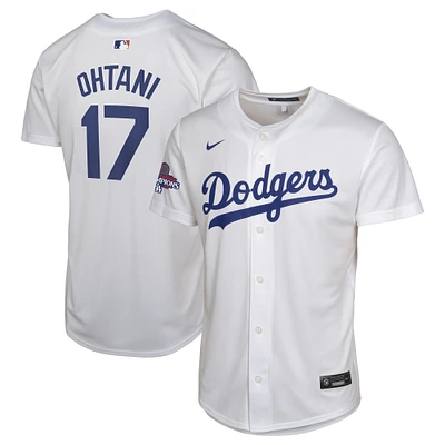 Youth Nike Shohei Ohtani White Los Angeles Dodgers 2024 World Series Champions Home Game Player Jersey