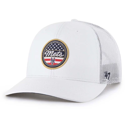 Men's '47 White New York Mets Homage Adjustable Trucker Hat