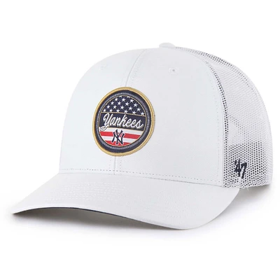 Men's '47 White New York Yankees Homage Adjustable Trucker Hat
