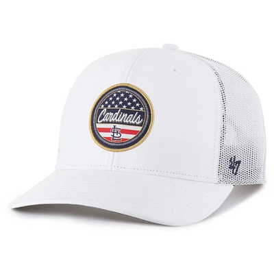 Men's '47 White St. Louis Cardinals Homage Adjustable Trucker Hat