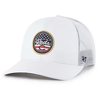 Men's '47 White Cincinnati Reds Homage Adjustable Trucker Hat