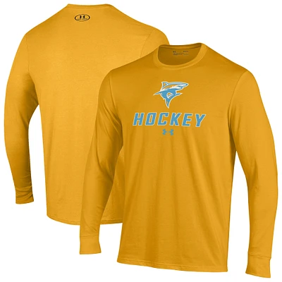 Men's Under Armour Gold LIU Sharks Performance Long Sleeve T-Shirt