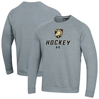 Men's Under Armour Army Black Knights Hockey Rival Fleece Pullover Sweatshirt
