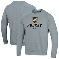 Men's Under Armour Army Black Knights Hockey Rival Fleece Pullover Sweatshirt
