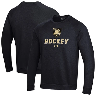 Men's Under Armour Army Black Knights Hockey Rival Fleece Pullover Sweatshirt