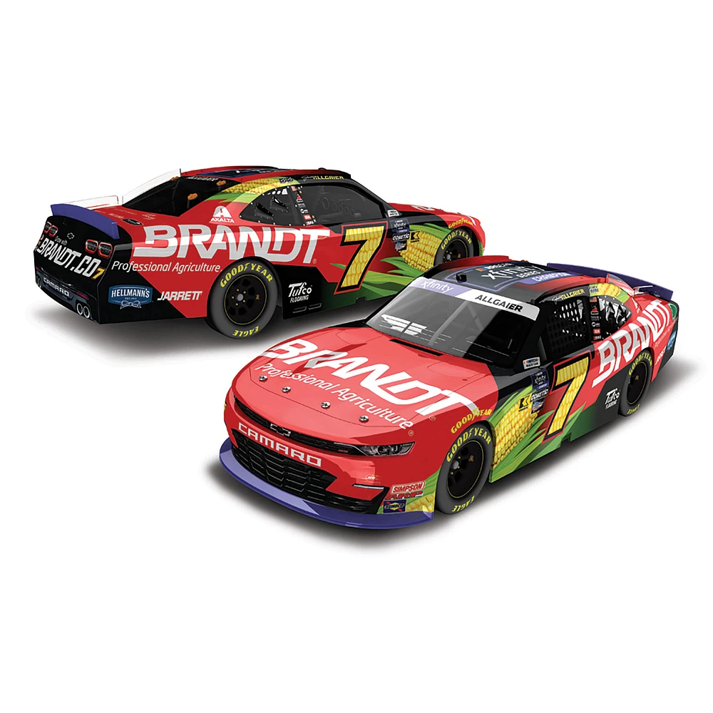 Action Racing Justin Allgaier 2024 #7 Brandt NASCAR Xfinity Series Champion 1:24 Autographed Die-Cast Chevrolet Camaro