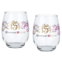 Kentucky Derby 151 12 oz. Two-Pack Lilly Glass Set