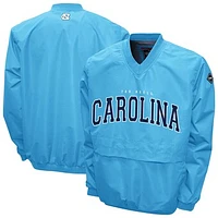 Men's Franchise Club Carolina Blue North Carolina Tar Heels Windshell FC Member V-Neck Pullover Jacket
