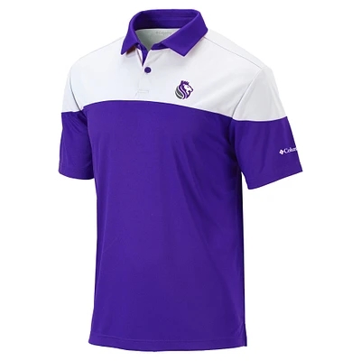 Men's Columbia  Purple Sacramento Kings Omni-Wick Best Ball Polo