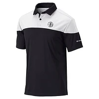 Men's Columbia  Black Brooklyn Nets Omni-Wick Best Ball Polo