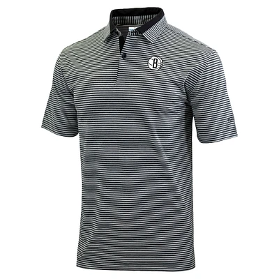 Men's Columbia  Black Brooklyn Nets Golden Hills Polo