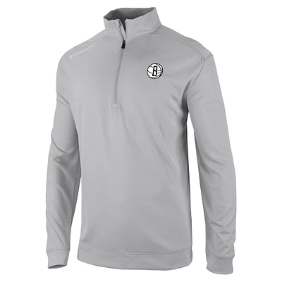 Men's Columbia Brooklyn Nets Oakland Downs Quarter-Zip Pullover