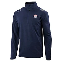 Men's Columbia  Navy Washington Wizards Oakland Downs Quarter-Zip Pullover