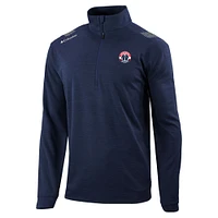 Men's Columbia  Navy Washington Wizards Oakland Downs Quarter-Zip Pullover