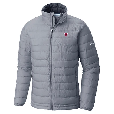 Men's Columbia Gray Chicago Bulls Powder Lite Omni-Heat Reflective Full-Zip Jacket