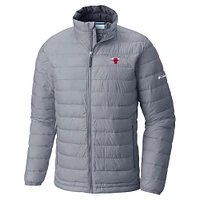 Men's Columbia Gray Chicago Bulls Powder Lite Omni-Heat Reflective Full-Zip Jacket