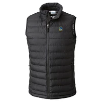 Men's Columbia Black Golden State Warriors Powder Lite Omni-Heat Reflective Full-Zip Vest