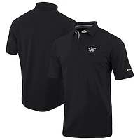 Men's Columbia Black Brooklyn Nets Omni-Wick Even Lie Polo
