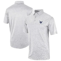 Men's Columbia Gray Charlotte Hornets Omni-Wick Heading Out Polo