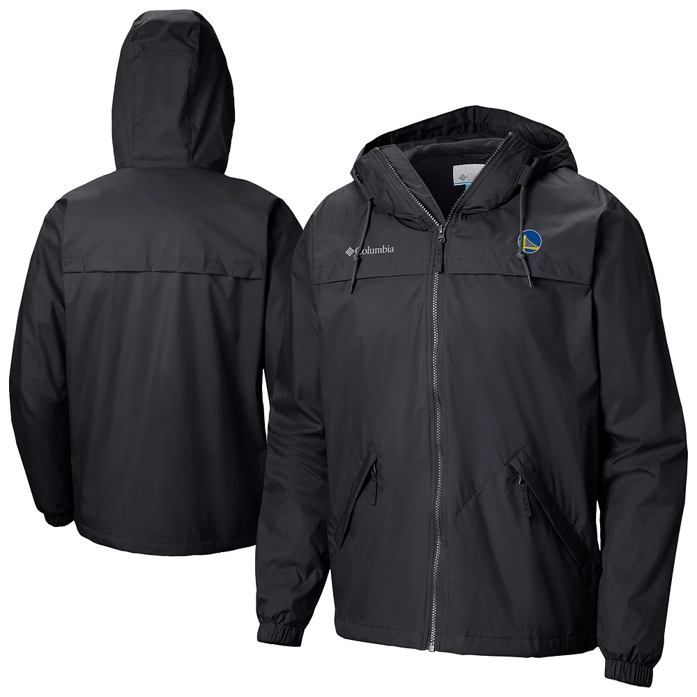 Men's Columbia Black Golden State Warriors Oroville Creek Lined Full-Zip Jacket
