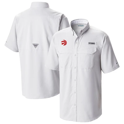 Men's Columbia Toronto Raptors Omni-Wick Low Drag Offshore Button-Up Shirt