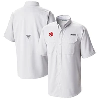 Men's Columbia Toronto Raptors Omni-Wick Low Drag Offshore Button-Up Shirt