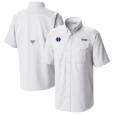 Men's Columbia Washington Wizards Omni-Wick Low Drag Offshore Button-Up Shirt