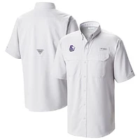 Men's Columbia White Sacramento Kings Omni-Wick Low Drag Offshore Button-Up Shirt