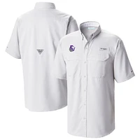 Men's Columbia White Sacramento Kings Omni-Wick Low Drag Offshore Button-Up Shirt