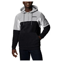 Men's Columbia Black Charlotte Hornets Lodge Quarter-Zip Hoodie