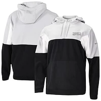 Men's Columbia Black Toronto Raptors Lodge Quarter-Zip Hoodie