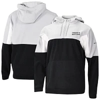 Men's Columbia Black Toronto Raptors Lodge Quarter-Zip Hoodie