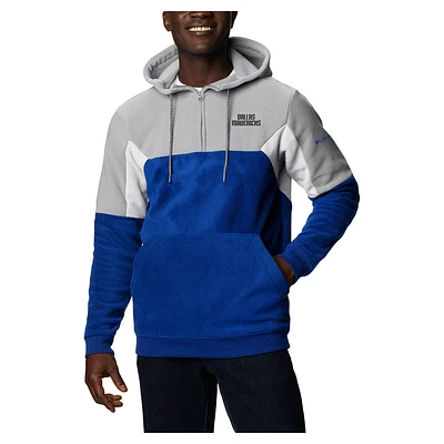 Men's Columbia Blue Dallas Mavericks Lodge Quarter-Zip Hoodie