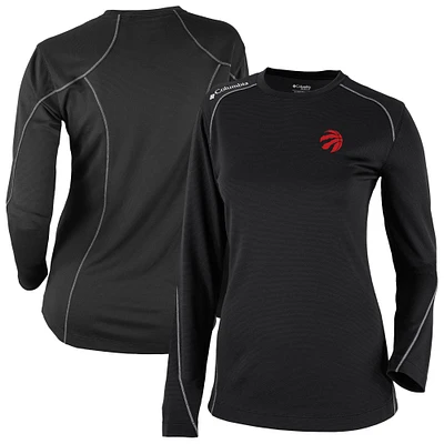 Women's Columbia Black Toronto Raptors Omni-Wick Shotgun Pullover Top