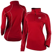 Women's Columbia Red Chicago Bulls Omni-Wick Shotgun 2.0 Quarter-Zip Pullover Top