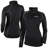 Women's Columbia Black San Antonio Spurs Omni-Wick Shotgun 2.0 Quarter-Zip Pullover Top